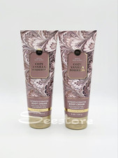 2 Bath  Body Works Cozy Vanilla Bourbon Ultimate Hydration Body Cream 8 oz