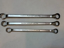 Vintage Fairmount Wrench Set SAE 12 Point Offset Box End USA #8729A 8731B 8733C