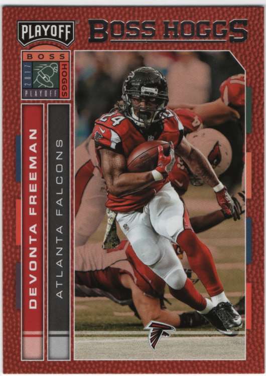 2017 Panini Playoff Boss Hoggs Insert #7 Devonta Freeman Falcons 