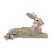 Osterhase 48 Cm Liegend Braun Handarbeit Hase Ostern Osterdeko Ostergeschenk