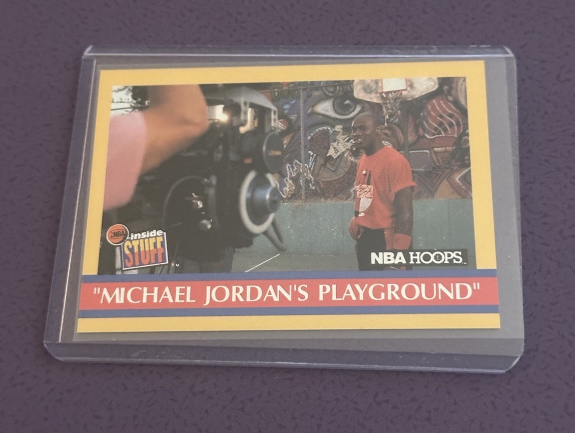 1990-91 NBA Hoops Michael Jordan Michael Jordan’s Playground Chicago Bulls #382