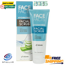Face Facts Hydrating Facial Scrub | Cleansing + Smoothing | Aloe Vera | 75ml