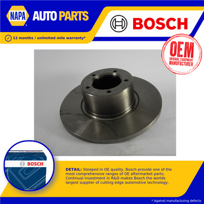 2x Brake Discs Pair Solid fits TVR TASMIN 2.8 Front 80 to 83 PRN 262mm Set Bosch