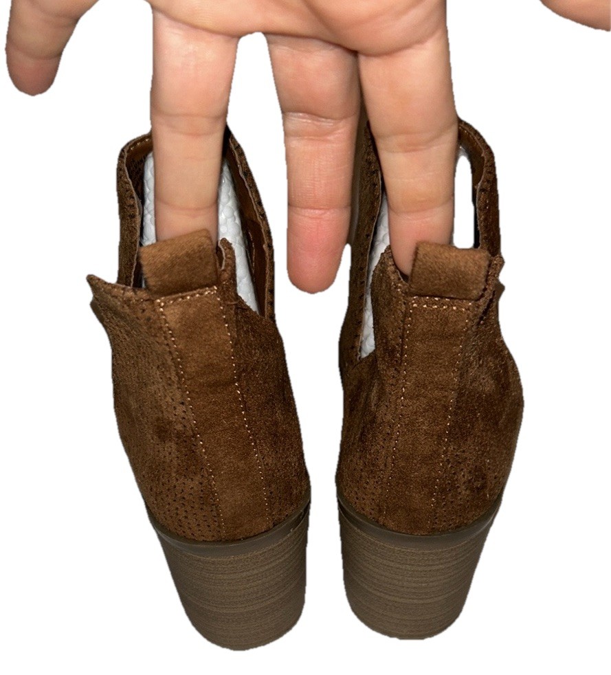 Universal Thread Split Shaft Perforated Peep Toe … - image 5