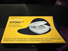 Audien Atom One - OTC In-Ear Rechargeable Hearing Aid | Universal 1-Pair