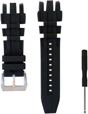 For Invicta Subaqua Reserve Watch Replacement Rubber Silicone Band/Strap - Black