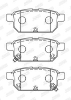 Bremsbelagsatz Scheibenbremse Jurid 573384J Schachtel FüR Suzuki Vitara LY SX4 4