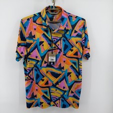  59 NEW Chubbies Mens XL The Exploding Nacho Orange Performance Golf Polo Shirt