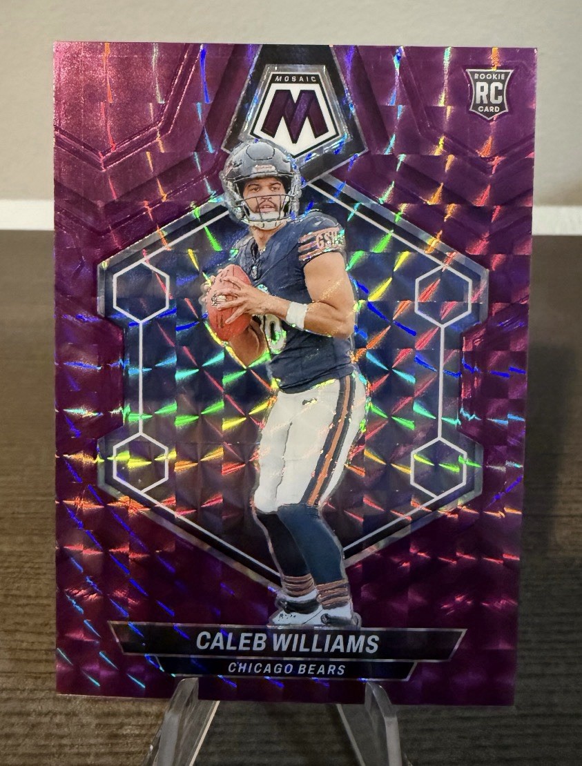 2024 Caleb Williams Purple Mosiac #/49 Bears Rookie RC SP
