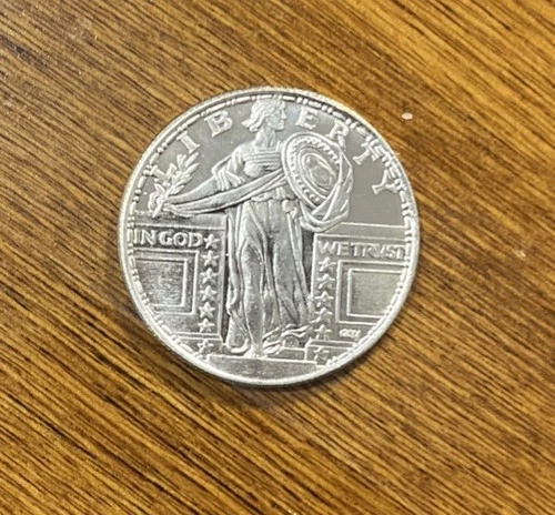 1/4 Troy Oz .999 Fine Silver Standing Liberty Tribute United States