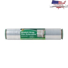 Clear Plastic Stretch Wrap Self-Adhesive 1000ft Packing Shipping Film Supplies