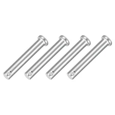 4Pcs 3/8" x 2-3/8" Single Hole Clevis Pins, 304 Stainless Steel Flat Head Pins
