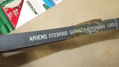 07234900   Ariens / Gravely V-Belt, HB Raw Edge (Genuine OEM) T150/151