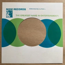 MGM 60s USA REPRODUCTION RECORD SLEEVE PACK OF 10
