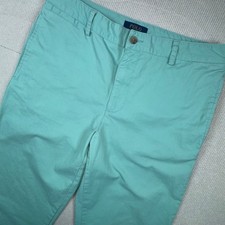Polo Ralph Lauren Chino Pants Boys 20 Mint Green Slim Straight Cotton Twill