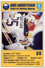 B7791- 1990-91 Sabres Blue Shield Buffalo Hk Cards -You Pick- 15+ FREE US SHIP
