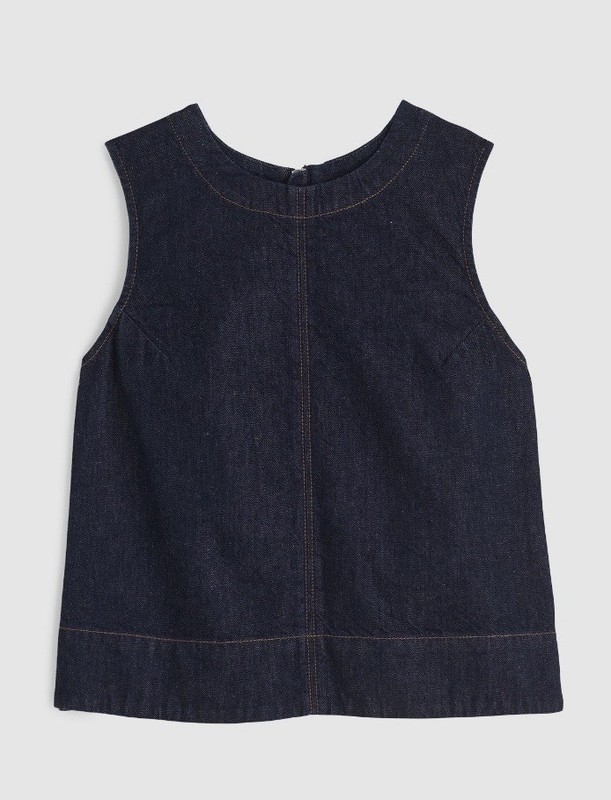 Madewell - Denim Boxy Shell Top - Size OO
