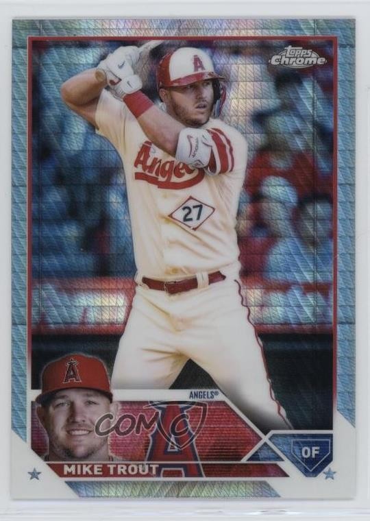 2023 Topps Chrome Prism Refractor Mike Trout #27 0jm6