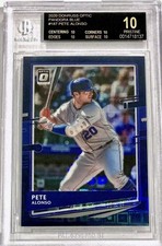 2020 Optic #187 Pete Alonso Blue Pandora Prizm /99 BGS 10 BLACK LABEL PRISTINE