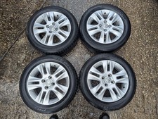 4x MK2 VAUXHALL AGILA B 15" 5.5J ET50 4-STUD 10-SPOKE ALLOY WHEELS 185/60/15