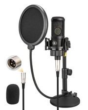XLR Condenser Microphone with 26mm Large Diaphragm, Professional Cardioid Rec...