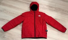 The North Face Boys Reversible Jacket Full Zip Red Black Size XL 14/16