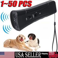 Ultrasonic Anti Dog Barking Device Pet Trainer LED Light Gentle Chaser Style Lot