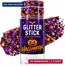 Halloween Face Glitter Stick, Halloween Hair Glitter for Kids and Women