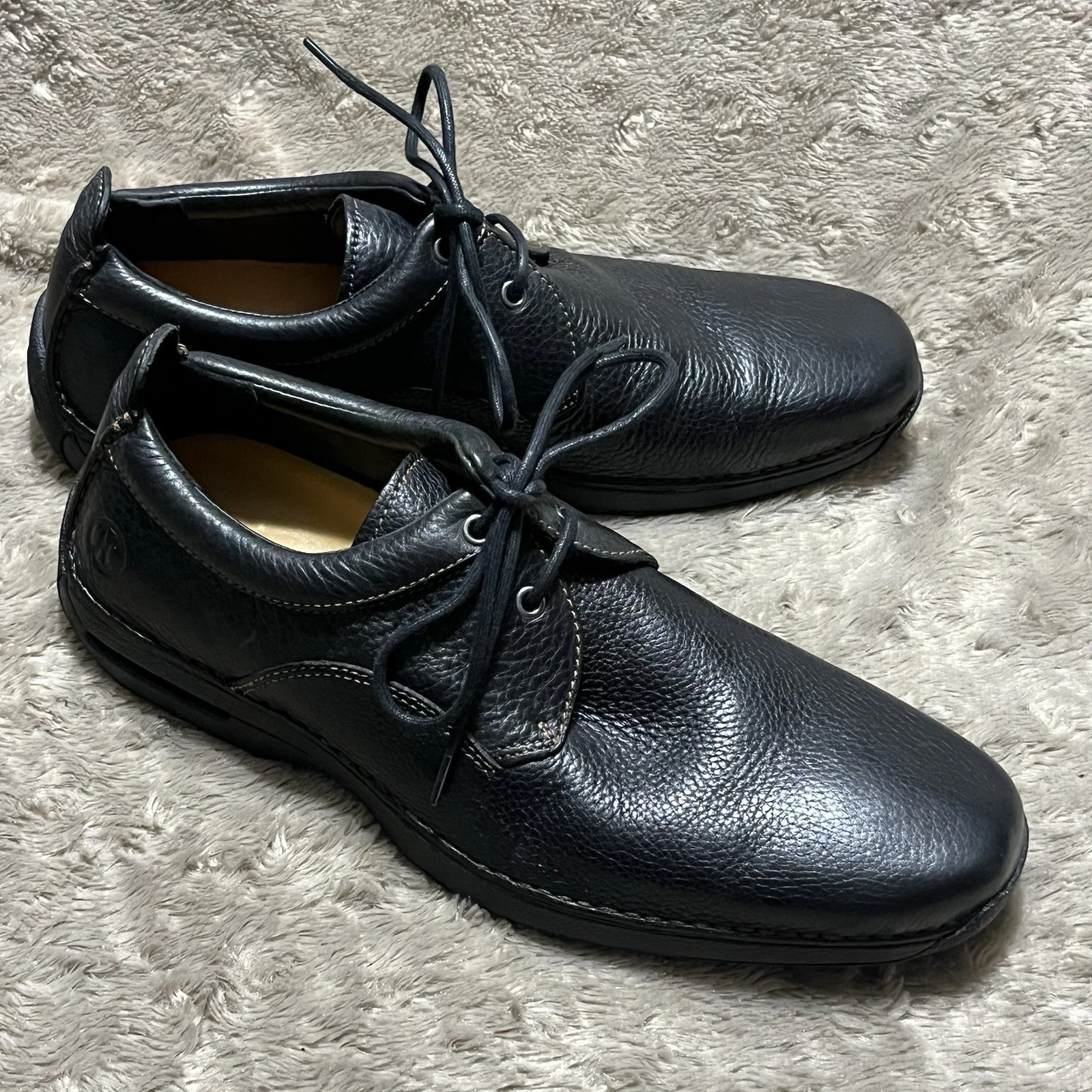 Mocassino Cole Haan NikeAir marrone pelle ciottolata stringato C06066 uomo taglia 9M NUOVO