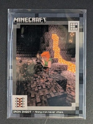 Minecraft Panini 2024 Crafting Chronicles Iron Ingot #123 Stone Parallel