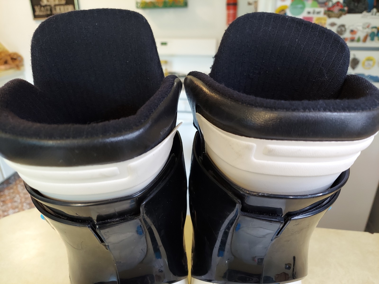 Scarponi da sci uomo Salomon SX92 retrò vintage taglia 350 made in France bianco blu rosa