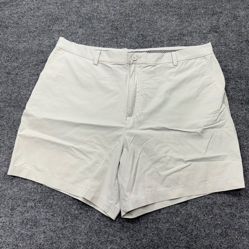 Vineyard Vines OTG Stillwater Golf Shorts Mens 42 Stone Khaki Stretch Tech 9in