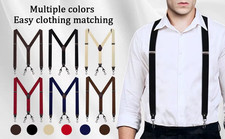 Buyless Fashion Mens 48 Adjustable Elastic Su...