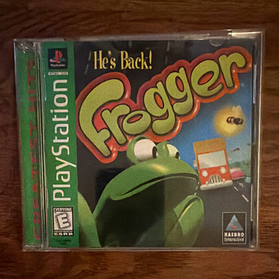 Hasbro Interactive Frogger (Sony PlayStation 1 PS1) Disc & Original Case E