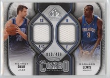 2009-10 SP Game Used Combo Materials /499 Mehmet Okur Rashard Lewis #CM-LO 1s4i
