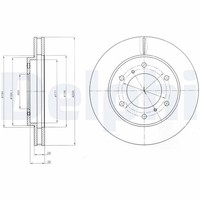 2X Delphi Bremsscheibe BG4257 FüR Mitsubishi Triton Fiat Pajero Sport Fullback 2