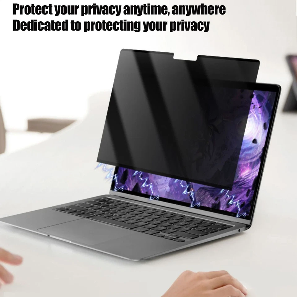 13"-16" Magnetic Laptop Privacy Screen Removable Anti-Glare Screen Filter 16:9 - Image 3 of 4