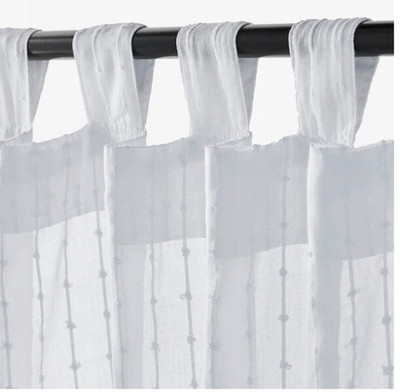 Ikea Gardinen Matilda 2x ca 140x300cm weiß 100% Baumwolle neu ovp 500.460.48
