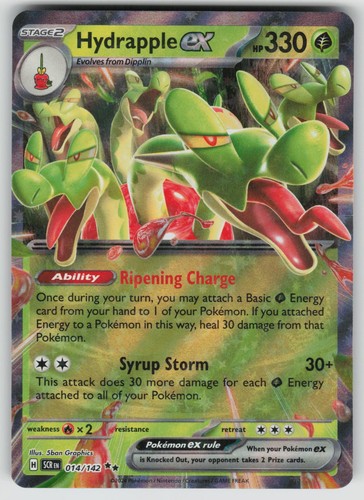 POKEMON HYDRAPPLE EX 14 DOUBLE RARE STELLAR CROWN NM HOLO
