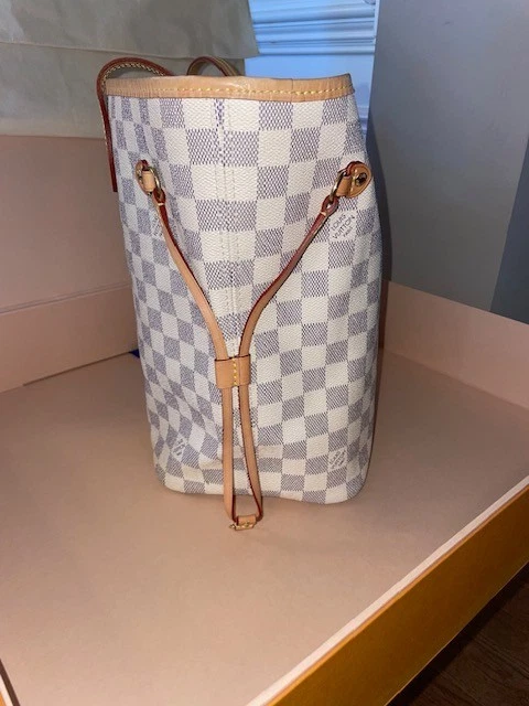 Bolso de Mano Louis Vuitton Neverfull MM Damier Azul Foto 3 de 4