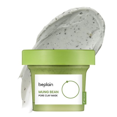 beplain Mung Bean Pore Clay Pack 120ml, Wash-off mask, Korean Cosmetics, Kbeauty