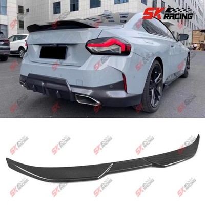 Dry Carbon Fiber Rear Trunk Lid Spoiler Wing Fits 22-24 BMW 4 Series G42 Coupe