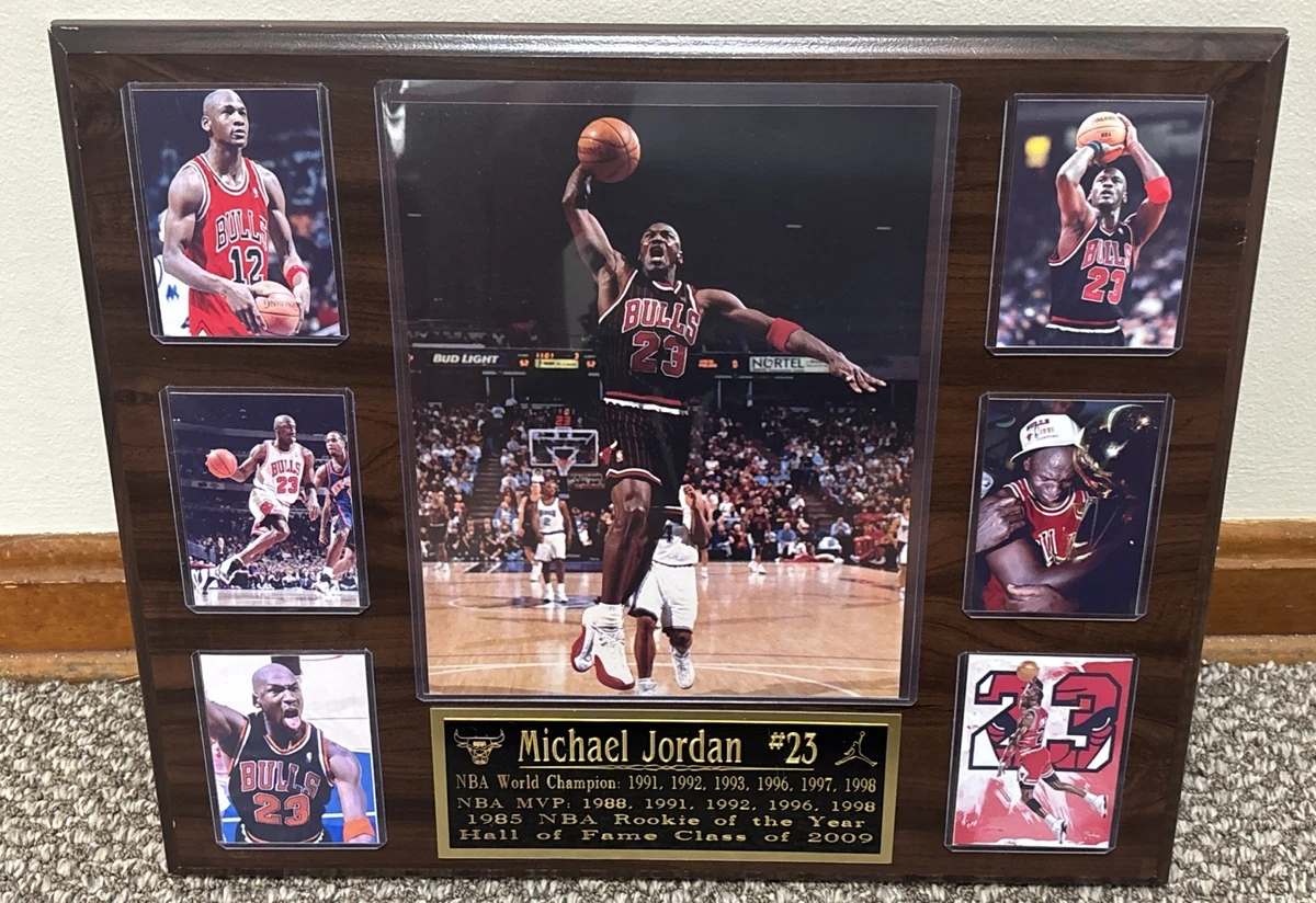 Michael Jordan Basketball Chicago Bulls Vintage Sports Plaques for