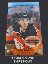 2020-21 UPPER DECK SERIES 1 HOCKEY HOBBY BOX FROM SEALED CASE - Look 4 ROBERTSON