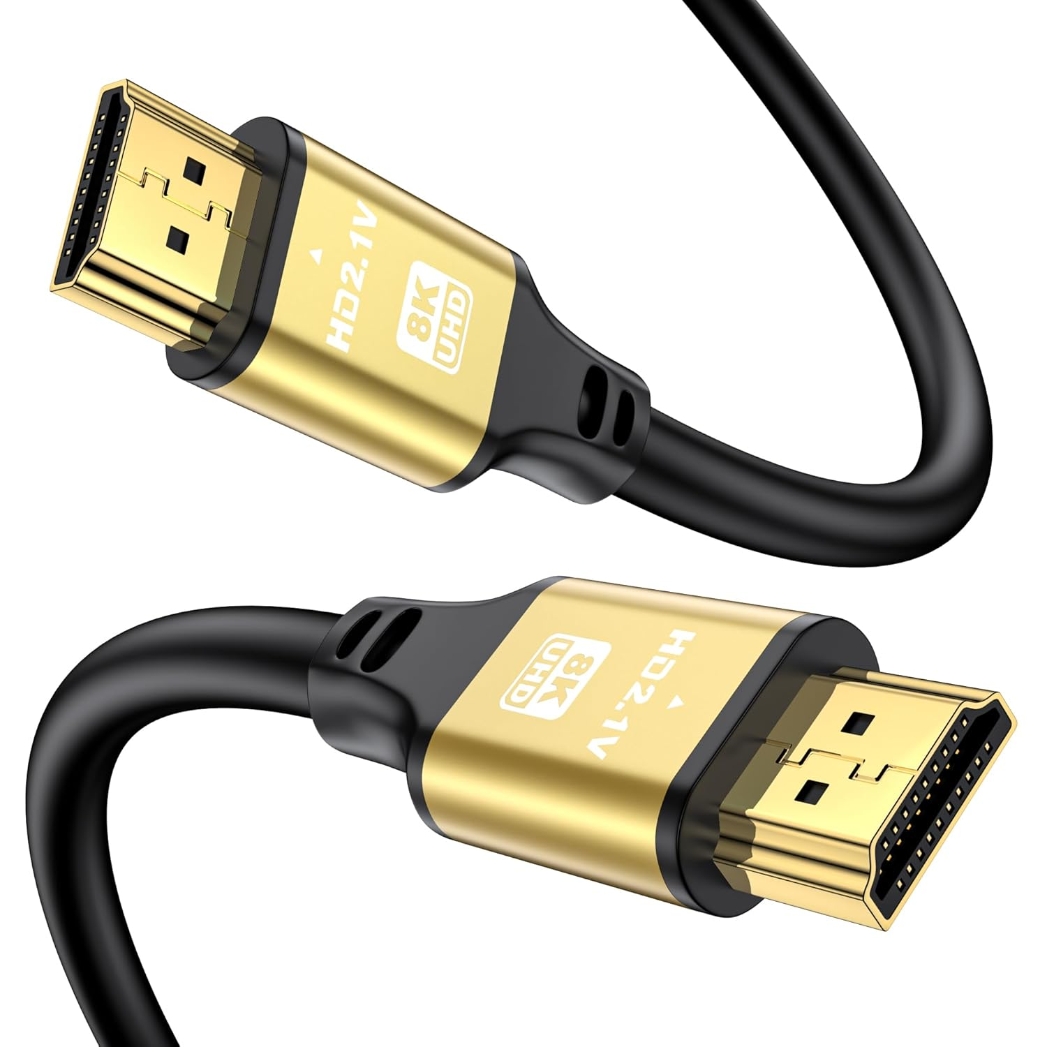 Short Hdmi Cable 0.5M, 8K@60Hz 4K@120Hz, 48 Gbps Ultra High Speed Hdmi 2.1 Cord