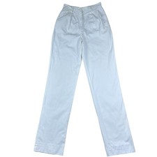 Vintage Ralph Lauren Pleated Straight Leg Cotton Pants 26x34 tag Sz 8 Preppy