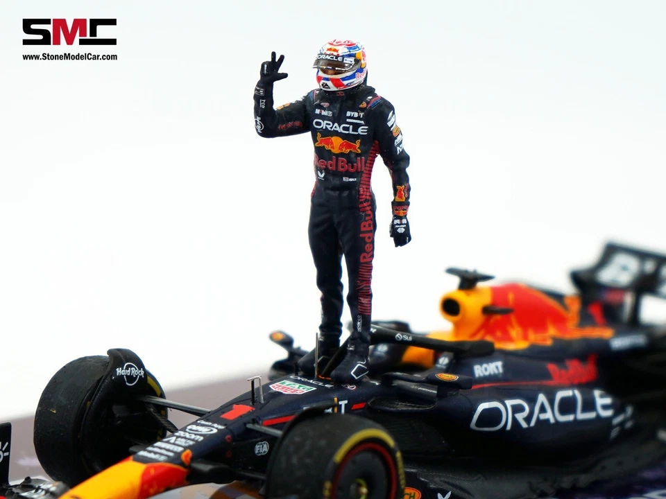 Фигурка чемпиона мира Red Bull RB19 Max Verstappen Qatar 2023 F1 1:43 Spark SMC - Изображение 3 из 4