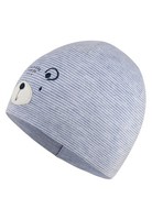 Beanie MüTze Sterntaler Unisex Melange Optik BäRengesicht Samtblau GrößE 45