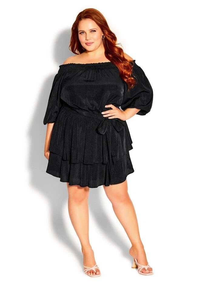sachin and babi light blue dress City Chic Plus Size Milkmaid Dress