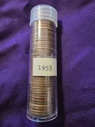 1953-p 50c Roll Lincoln Wheat Pennies